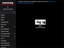 Tablet Screenshot of fernandezmusic.com.au